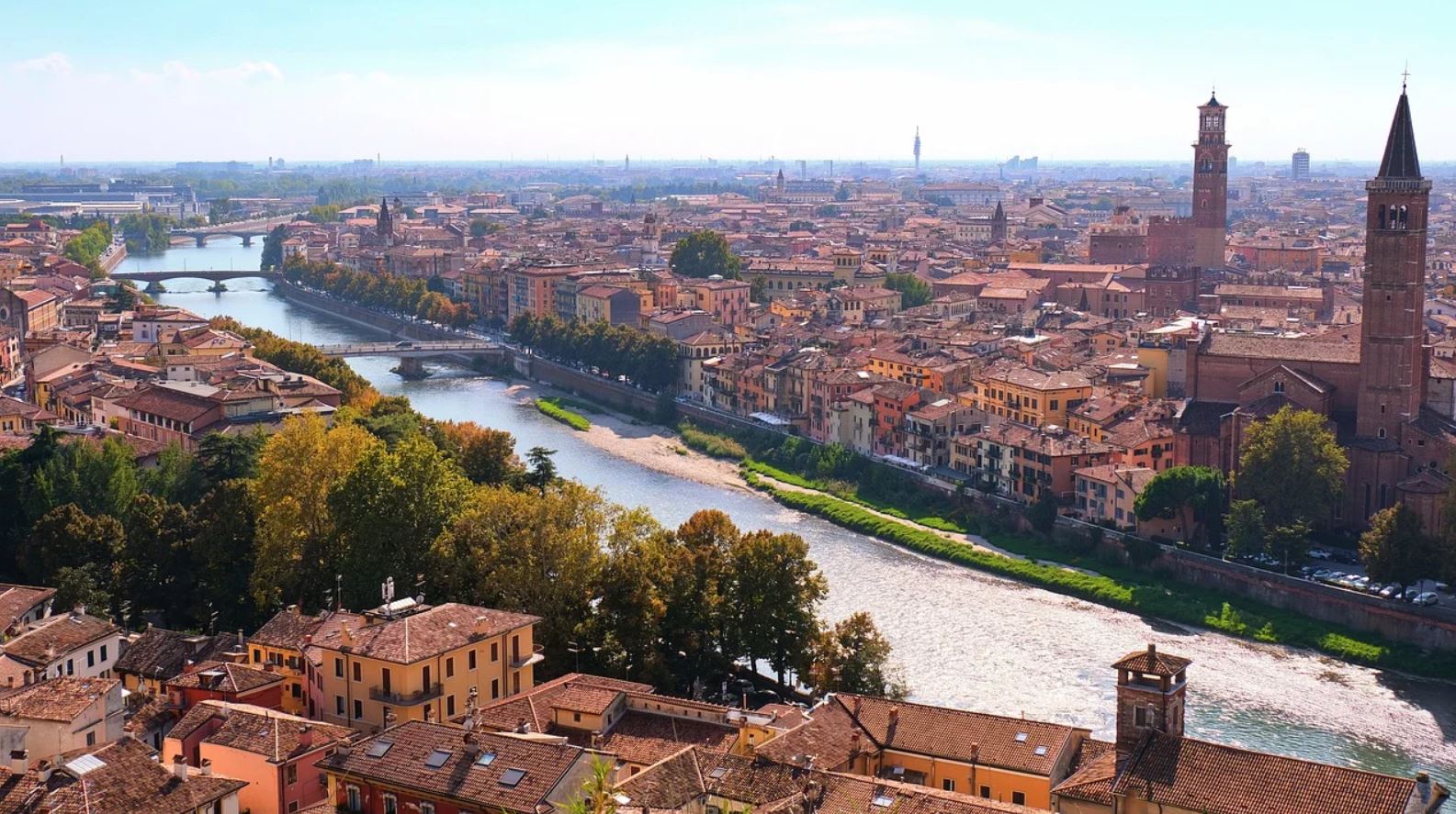 Verona, ciudad italiana donde Nate Gentile vivió desde los 10 hasta los 15 años